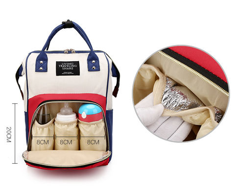 Kualitas  Multifunctional Mommy Diaper Bag Backpack Large Capacity Waterproof pabrik