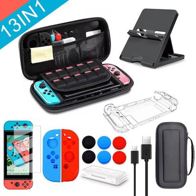 12 in 1 Carrying Case untuk Nintendo Switch Dengan 20 Kartrid Game Cangkang Keras Pelindung Travel Carrying Case Pouch