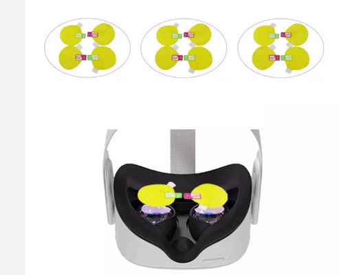 2021 Baru 4in1(4Pcs) TPU VR Film Pelindung Layar Lensa Kamera Film untuk Oculus Quest 2 VR Helm Anti Gores Pelindung Lensa