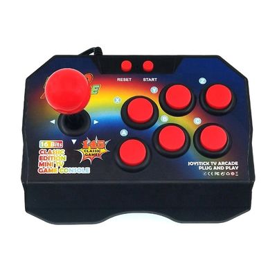 16 Bit Built-In 145 Arcade Game Retro Joystick Video Game Konsol Saku ABS Konsol Pemain Stick Controller Konsol AV