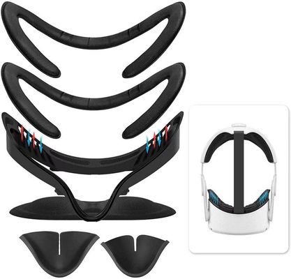 VR Accessorie Set Pelindung Lensa + Bantalan Wajah Cove + Braket Antarmuka Wajah + Bantalan Hidung Silikon Untuk Oculus Quest 2 VR