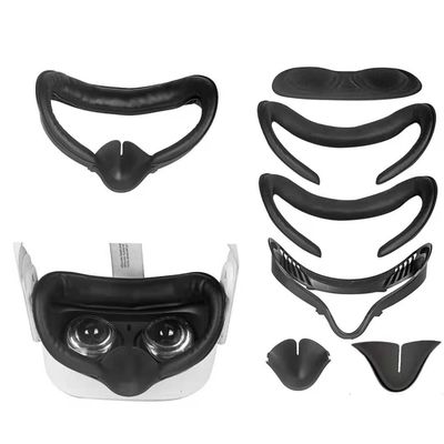 VR Accessorie Set Pelindung Lensa + Bantalan Wajah Cove + Braket Antarmuka Wajah + Bantalan Hidung Silikon Untuk Oculus Quest 2 VR