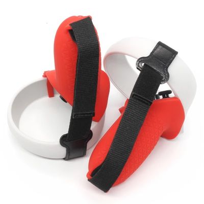 Hot Sale 2in1 Kit Silicone Cover Knuckle Strap untuk Oculus Quest 2 VR Touch Controller Case Pelindung Handle Grip untuk quest 2