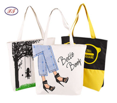 Produsen Tas Bahu Kanvas Kapasitas Tinggi Tas Belanja Wanita Tas Pantai Belanja Katun