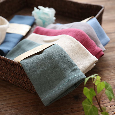 Dapat digunakan kembali 100% Cotton Tea Towel Linen Table Placemats 200-600GSM