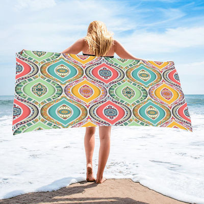 Desain Disesuaikan Handuk Pantai Bernapas Nyaman Wanita Sutra Dicetak Rok Panjang Dibungkus Bikini Selimut Tabir Surya Tertutup