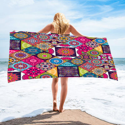 Desain Disesuaikan Handuk Pantai Bernapas Nyaman Wanita Sutra Dicetak Rok Panjang Dibungkus Bikini Selimut Tabir Surya Tertutup
