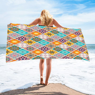 Desain Disesuaikan Handuk Pantai Bernapas Nyaman Wanita Sutra Dicetak Rok Panjang Dibungkus Bikini Selimut Tabir Surya Tertutup