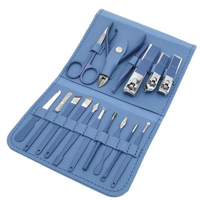 Manikur Set Gunting Kuku Alat Rumah Tangga 4/12/16Pcs Stainless Steel Telinga Sendok Pemotong Kuku Gunting Kit untuk Manikur Alat