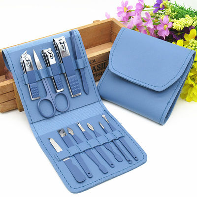 Manikur Set Gunting Kuku Alat Rumah Tangga 4/12/16Pcs Stainless Steel Telinga Sendok Pemotong Kuku Gunting Kit untuk Manikur Alat