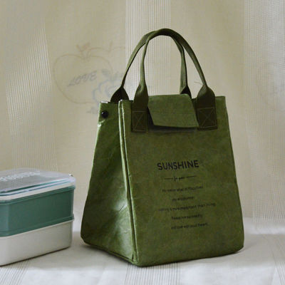 Dupont Paper Insulated Tote Lunch Bag Pendingin Wadah Makan Siang Tahan Air