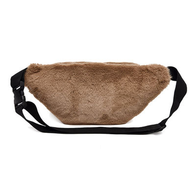 Harga Pabrik Bulu Kelinci Imitasi Tas Pinggang Musim Dingin Bum Bag Travel Bum Hip Coins Phone Pouch Kasual Tas Dada