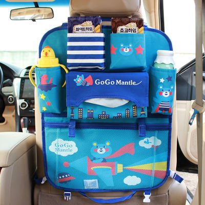 Oxford PVC Car Seat Back Storage Bag Organizer Untuk Perjalanan
