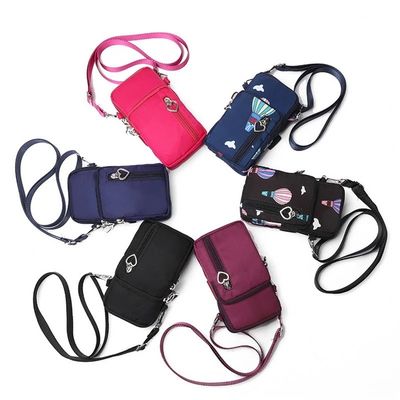 2022 Terbaru Wanita Olahraga Mini Square Tas Messenger Ponsel Kantong Dompet Kunci Lengan Ponsel Tas Luar Ruangan Menjalankan Pack Multi kantong