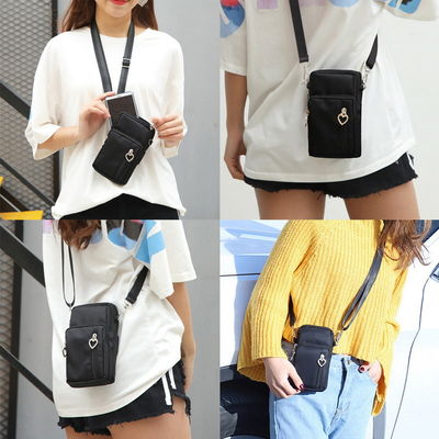 2022 Terbaru Wanita Olahraga Mini Square Tas Messenger Ponsel Kantong Dompet Kunci Lengan Ponsel Tas Luar Ruangan Menjalankan Pack Multi kantong