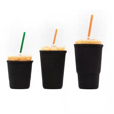 Harga pabrik dapat digunakan kembali Anti-hot Neoprene cup Sleeves Tumbler cup bottle holder RTS solid cup sleeve bottle cover holder