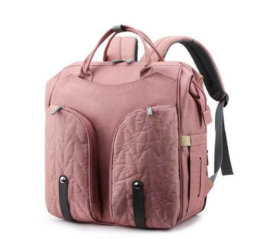 600D Travel Mommy Backpack Nursing Diaper Bag Lipat Tempat Tidur