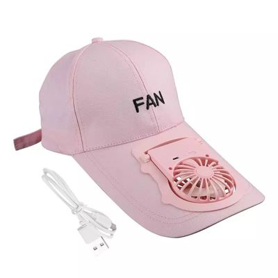 Harga Grosir Portable USB Charging Fan Hat Unisex Adjustable Summer Sports Baseball Hats UV Protect Visor Mini Cooler Fan