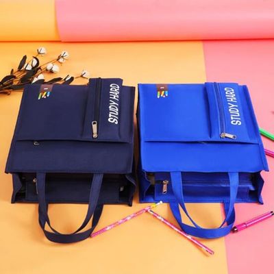 Harga Pabrik Tas Tutorial Siswa A4 Kanvas Tahan Air Tas Tangan Tas Pensil Tas Sekolah Kapasitas Besar Perlengkapan Sekolah Kantor