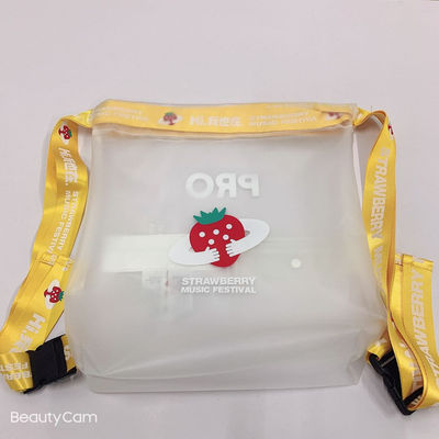 Pabrik Penjualan Panas PEVA Reusable Drawstring Bag Eco Friendly Packaging Bag Drawstring Backpack