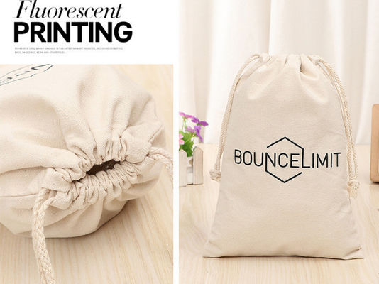 Sesuaikan Kantong Debu Katun Linen Kecil Tas Serut Kanvas Untuk Hadiah Sepatu