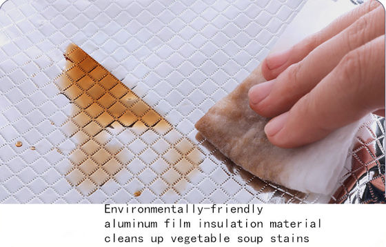 Aluminium Foil Outdoor Picnic Insulated Tote Tas Makan Siang Tas Pendingin Isolasi 7L