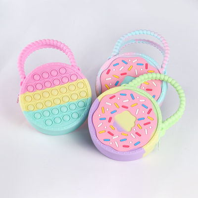 Anak-anak Mainan Dekompresi Tas Silikon Gadis Anak Laki-laki Unicorn Pop Press Tas Sekolah