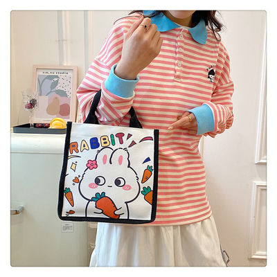 Winnie The Pooh Tas Belanja Stempel Karet Kiki Titi Bahu Kartun Kanvas Ladies