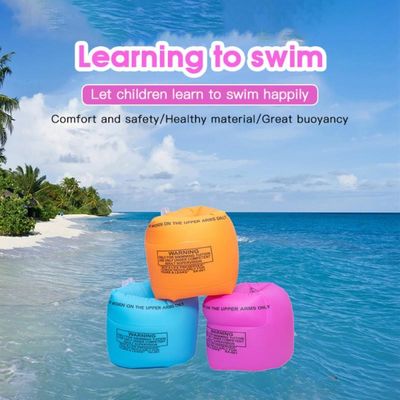 Anak-anak Renang Lengan Cincin Lipat PVC Inflatable Float Air Sleeves Circles