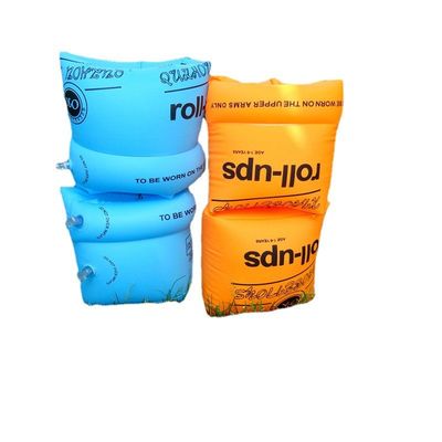 Anak-anak Renang Lengan Cincin Lipat PVC Inflatable Float Air Sleeves Circles