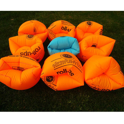Anak-anak Renang Lengan Cincin Lipat PVC Inflatable Float Air Sleeves Circles