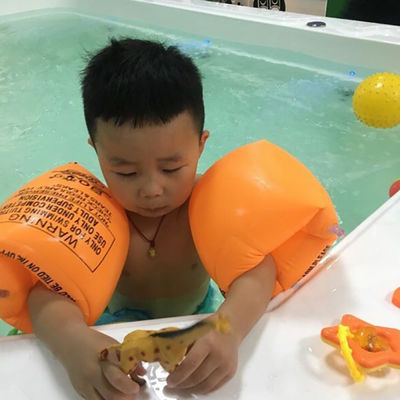 Anak-anak Renang Lengan Cincin Lipat PVC Inflatable Float Air Sleeves Circles