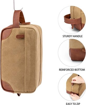 Tas travel Tolietry berkualitas tinggi untuk pria dan wanita dengan pegangan