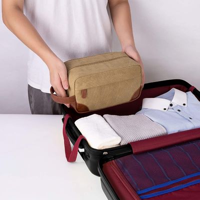 Tas travel Tolietry berkualitas tinggi untuk pria dan wanita dengan pegangan