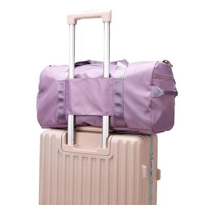 Tas Travel Pola Soild Kapasitas Lager Untuk Pria Wanita