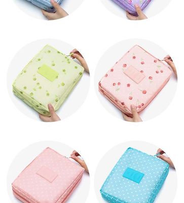 Tas Kosmetik Perjalanan Multifungsi Luar Ruangan Wanita Perlengkapan Mandi Organizer Tahan Air
