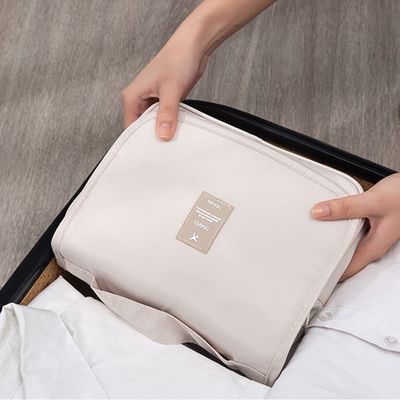 Besar Oxford Wanita Perjalanan Tas Kosmetik Organizer Dopp Kit Gantung