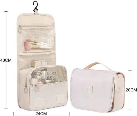 Besar Oxford Wanita Perjalanan Tas Kosmetik Organizer Dopp Kit Gantung
