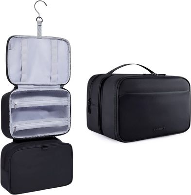 Tahan Air Kamar Mandi Perlengkapan Mandi Organizer PU Kulit Tas Kosmetik Untuk Pria Wanita