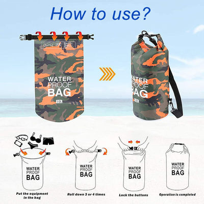 China factory cross-border wholesale outdoor waterproof bag diving bag PVC waterproof bag kapasitas besar penyimpanan yang baik