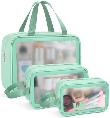 Tas Perlengkapan Mandi untuk Pria Wanita, Tas Kosmetik Makeup Tahan Air Travel Organizer untuk Aksesoris