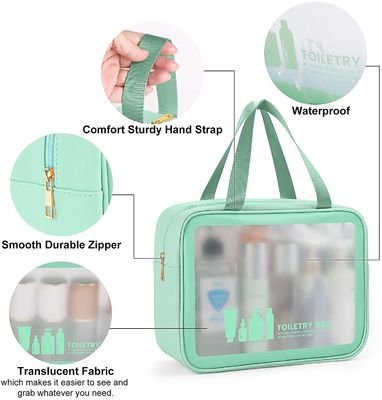 Tas Perlengkapan Mandi untuk Pria Wanita, Tas Kosmetik Makeup Tahan Air Travel Organizer untuk Aksesoris