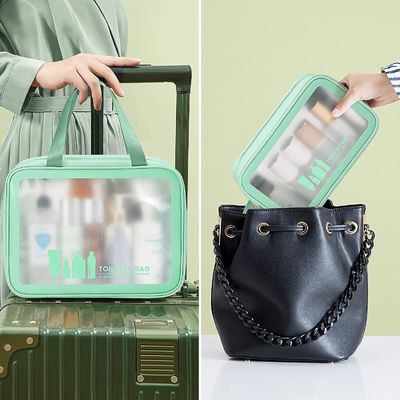 Tas Perlengkapan Mandi untuk Pria Wanita, Tas Kosmetik Makeup Tahan Air Travel Organizer untuk Aksesoris