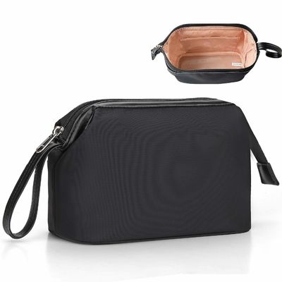 Grosir Dewasa Pria Poliester Tas Perlengkapan Mandi Kosmetik Kustom Dicuci Poliester Tas Travel Toilet Untuk Pria