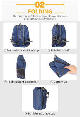 Tas Pendakian Gunung Lipat 23L Ultralight Ransel Bersepeda Luar Ruangan Perjalanan Mendaki