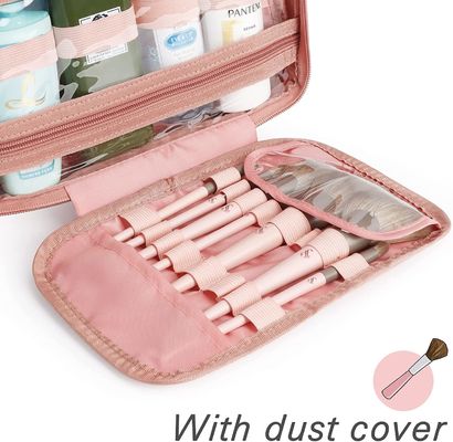 Portable Perjalanan Hitam Makeup Kosmetik Tas Tas Kosmetik Makeup Perlengkapan Mandi Tas Travel Organizer