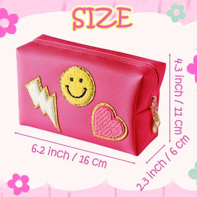 tas kosmetik tahan air pu kulit rapi perjalanan wanita makeup organizer
