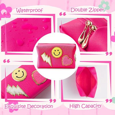 tas kosmetik tahan air pu kulit rapi perjalanan wanita makeup organizer