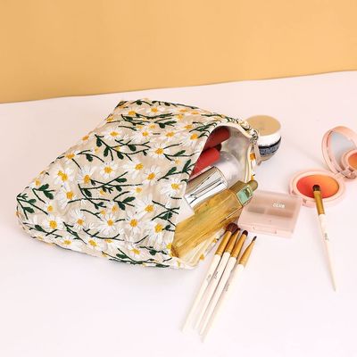 Tas Rias Kanvas Kapasitas Besar Tas Travel Perlengkapan Mandi Aksesoris Organizer