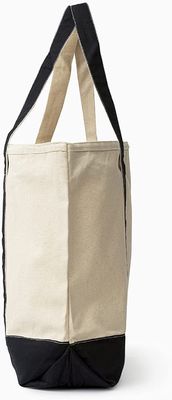 Clear LGO Pictures Eco Canvas Bags Dengan Penyimpanan Alat Tulis Ritsleting Warna Kontras